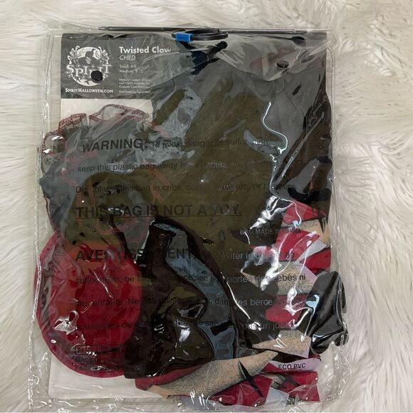 NEW SPIRIT Twisted Clown Halloween Costume Kids Size X-Large 12-14 - Picture 4 of 4